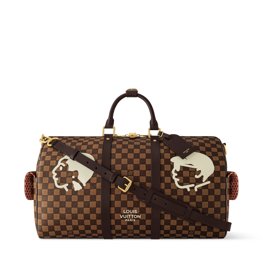 Keepall Bandoulière 50 Damier Ebene Canvas - Men Bags | LOUIS VUITTON